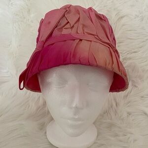 Vintage 2-Tone Pink Bucket Fascinator Hat